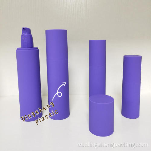 Embalaje cosmético vacío Botella de bomba de pulverización sin aire 30 ml de oro acrílico Botella de plástico sin aire para cuidado de la piel